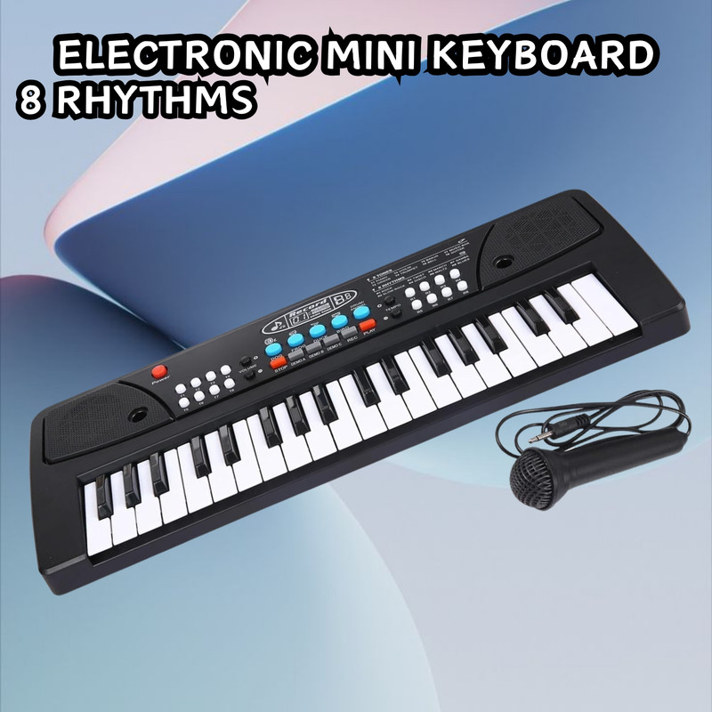 GUGGU (Piano Keyboard) Toy with 37 Key, Recording and Mic, Adapter for DC Power H34 (Piano Keyboard) Toy with 37 Key, Recording and Mic, Adapter for DC Power H34 Analog Portable Keyboard(37 Keys)