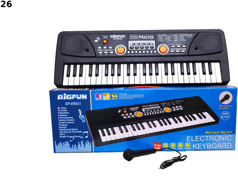 AS TRADERS BF530 - 49 Key Piano Keyboard with Mic & USB Cable BF11 49-KEY Analog Portable Keyboard(49 Keys)