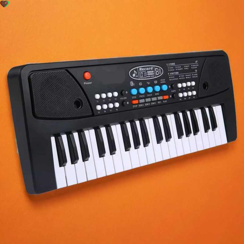 JR CLUB X433 Piano Key Electronic Piano Keyboard Toy with DC Power Option Best Best Birthday Gift for Boys and Girls Musical Instruments Lates Analog Portable Keyboard(37 Keys)