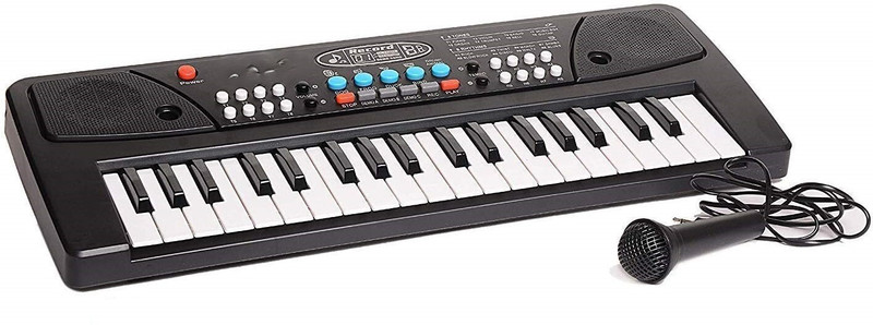 Tenmar Piano for Kids,Mic Dc Power Option Recording Musical Keyboard, Music Piano 1 Kids 37 Key Piano Keyboard & Recording Mic & Mobile Charger Kids 37 Key Piano 1 Digital Portable Keyboard(37 Keys)