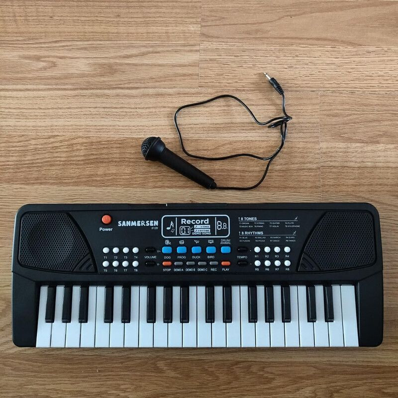 SALEOFF SALEOFF104103_@_1316 The 37 Key Piano Keyboard Toy with Recording, Mic and USB Cable for Power-19 Analog Digital Piano(44 Keys)