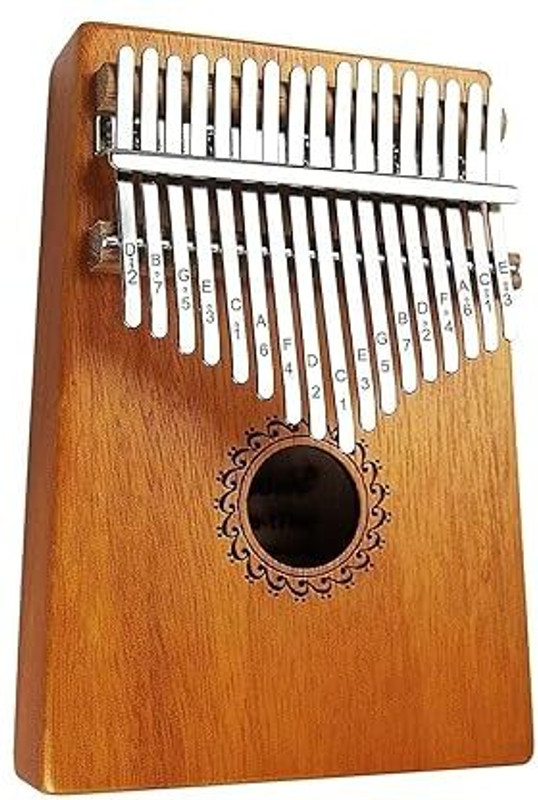 Vtake Kalimban Thumb Piano Kalimba 17-Tone Keys Finger Musical Instrument Analog Portable Keyboard(17 Keys)