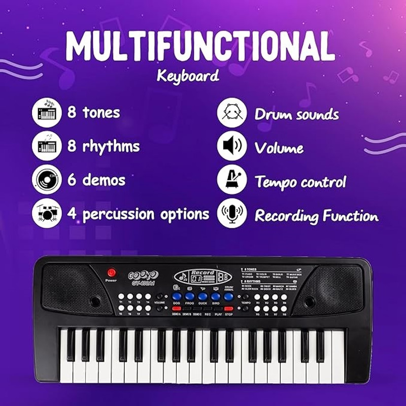 STAR VENTURE Electronic Piano for Kids Digital Music Piano Keyboard Educational Toys Electronic Piano for Kids Digital Music Piano Keyboard Educational Toys Analog Portable Keyboard(37 Keys)