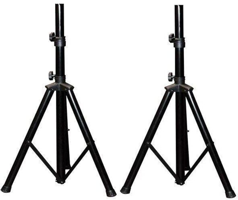 KH DJ PA Speaker Stand - Adjustable Height Professional Tripod, Heavy Duty Pack 2 Non-Folding Stand