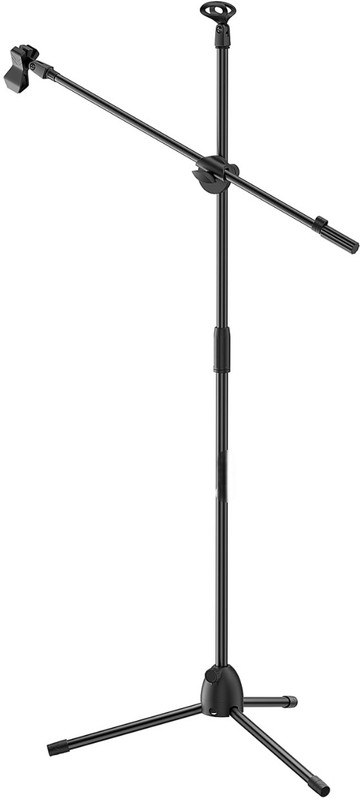 intern Adjustable Height Lightweight Microphone Boom Stand with Tripod Base Microphone Stand