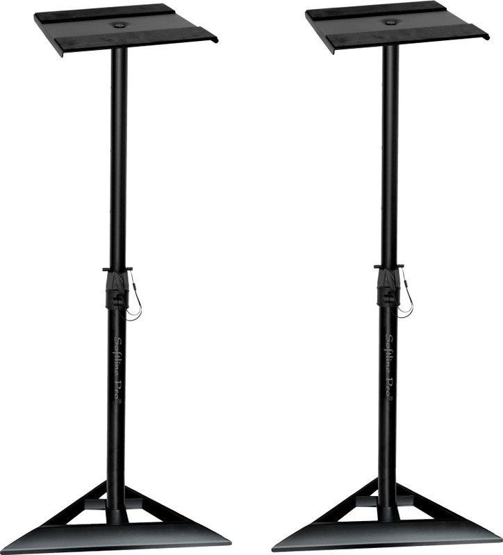 Softline Pro SP08-NEW Heavy Duty Studio Monitor Stand Pyramid Triangle Shape (Set of 2) Non-Folding Stand