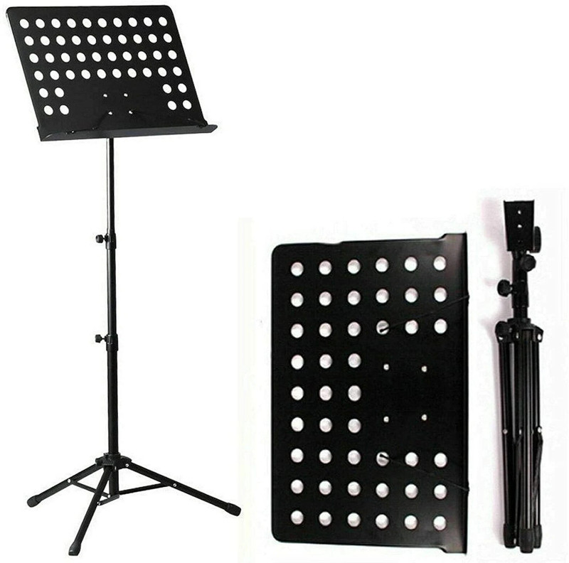 intern Adjustable Music Stand, Professional Music Book Holder Folding Stand