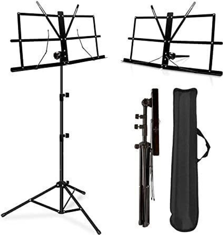Urban Infotech Adjustable Portable Folding Light Weight Sheet Notation Stand and Clip Holder Notation Stand