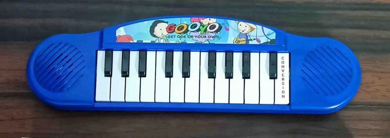 jmv Small Size Multi-Function Portable Battery Operated Toy Piano for Kids(Blue)
