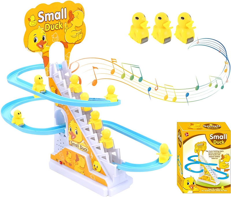 TOY NAGRI New Duck Track Set Toy for Kids with Music and Lights(Multicolor)
