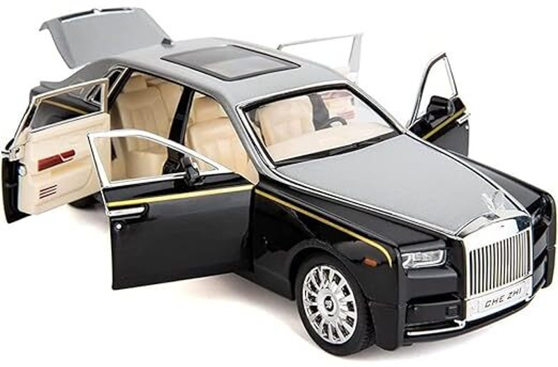 Adhira Toys Model Toy Car with Sound and Light?New Version? (Rolls-Royce Phantom-White)(Black, White, Pack of: 1)