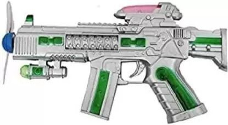 My Baby Love A PERFECT CARE 32 Flashing Space Toy Gun(Multicolor)