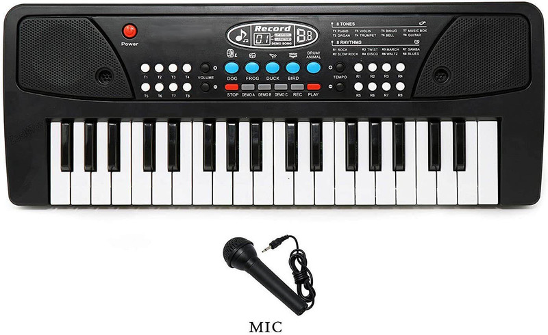 fenterprises 37 Keys Piano Keyboard for Kids Musical Instrument 3 Year Old Children FE001(Black)