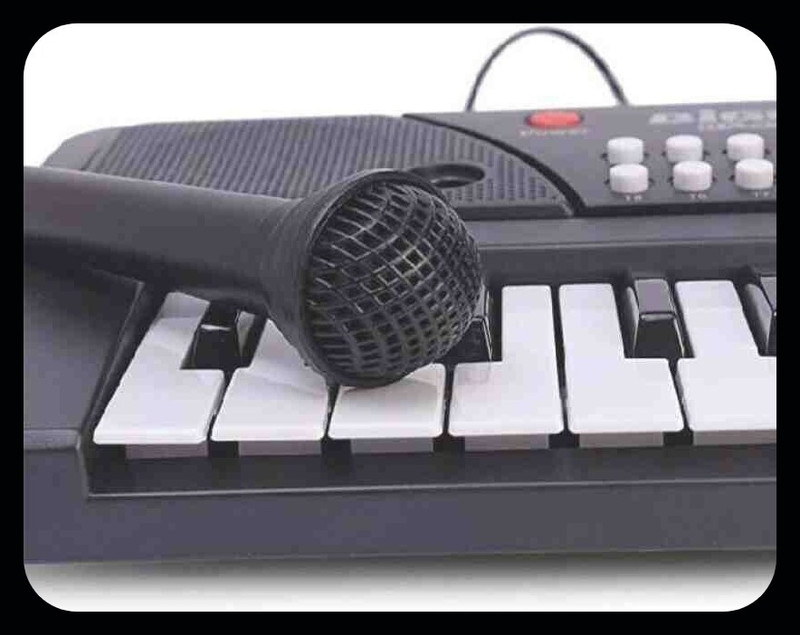 Toyvala Bigfun 37 Keys Kids Piano Keyboard | Piano For Kids With Microphone668(Black)