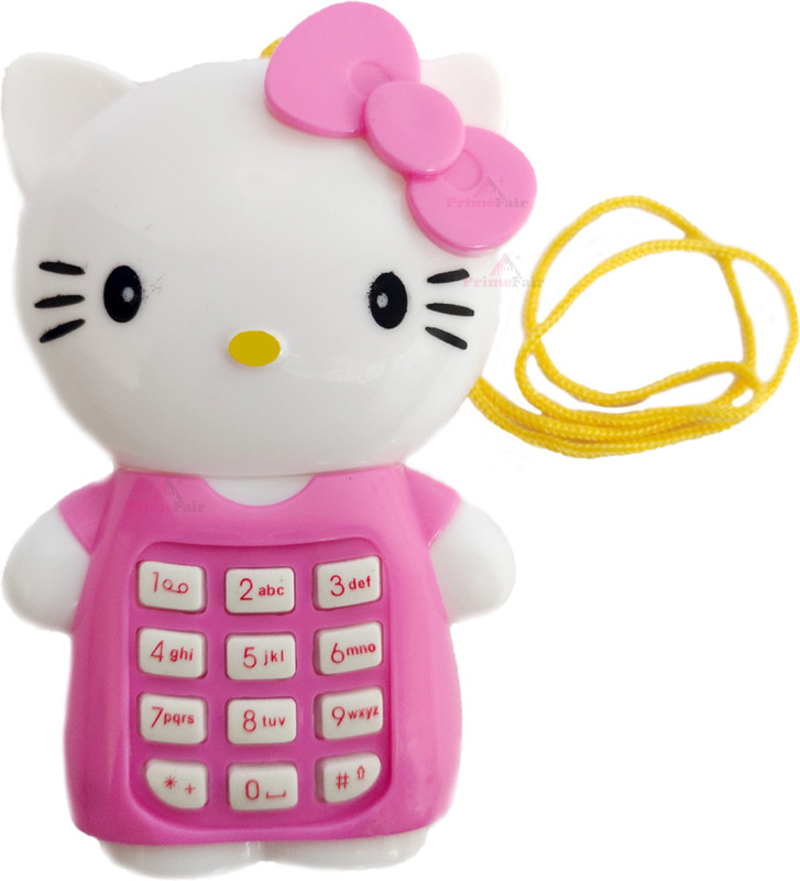 PRIMEFAIR Mobile Kitty Musical Phone with Music, Baby Learning Toy,Birthday Gifts for Kids(Multicolor)