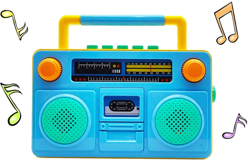 Dandur Toyz Musical Toy Radio Old Classical Tape Recorder with Light and Sound(Multicolor)