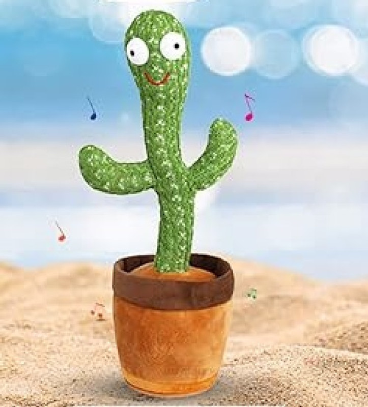 KRITAM Cactus Toy for Babies Dancing Talking Speaking Swing and Sing Toy-Cactus Toy(Green, Orange)