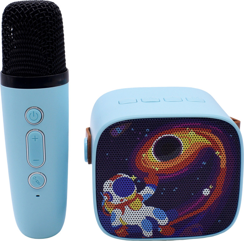 Kiditos Kids Karaoke Machine with Wireless Microphone and Bluetooth Speaker Karaoke Toy(Blue)