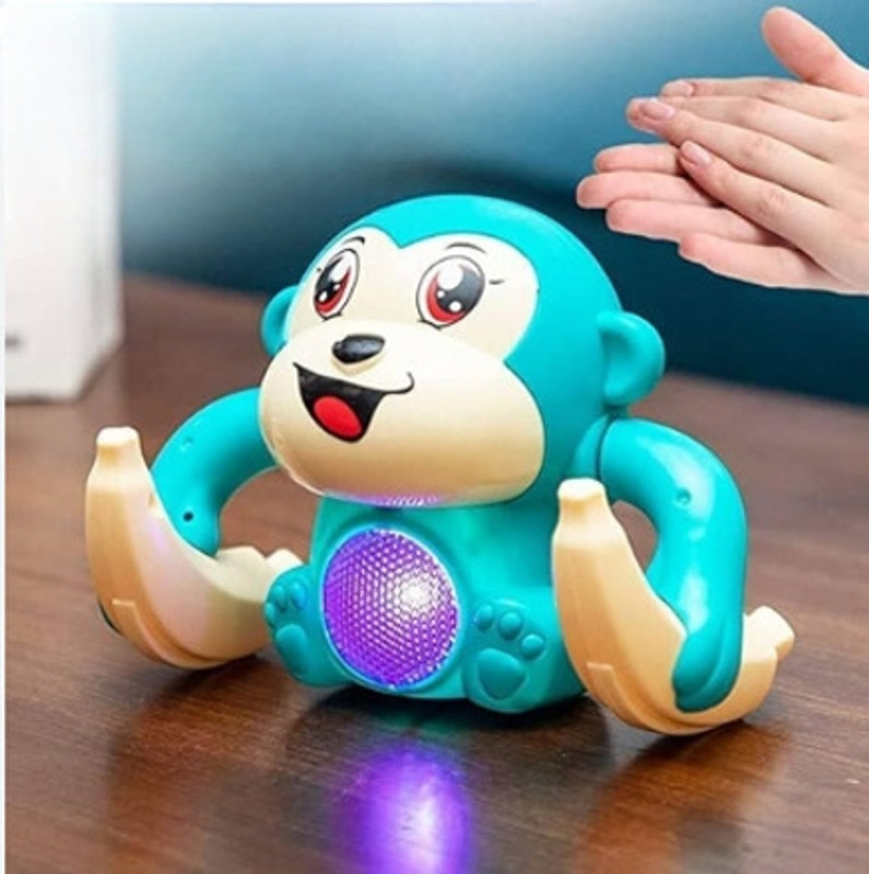 Tiny Tales Children Doll Tumble Monkey Toy with(IND*65704) Sound&Light Effects(Multicolor)
