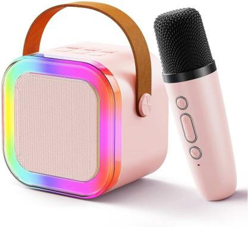 Aapeshwar Mini Karaoke Bluetooth Speaker with Microphone - Kids Music Singing Toys(Multicolor)