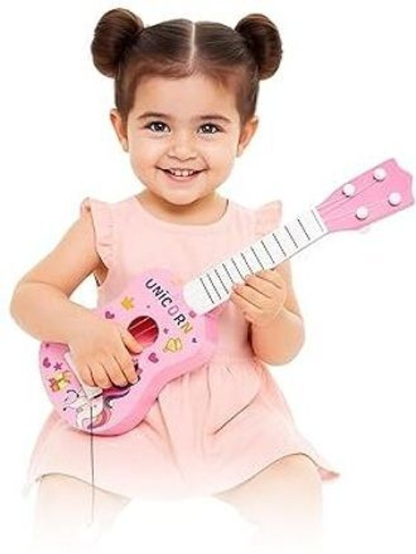 HEERVA EXIM Mini Guitar for Kids(17 inch)(Pink)