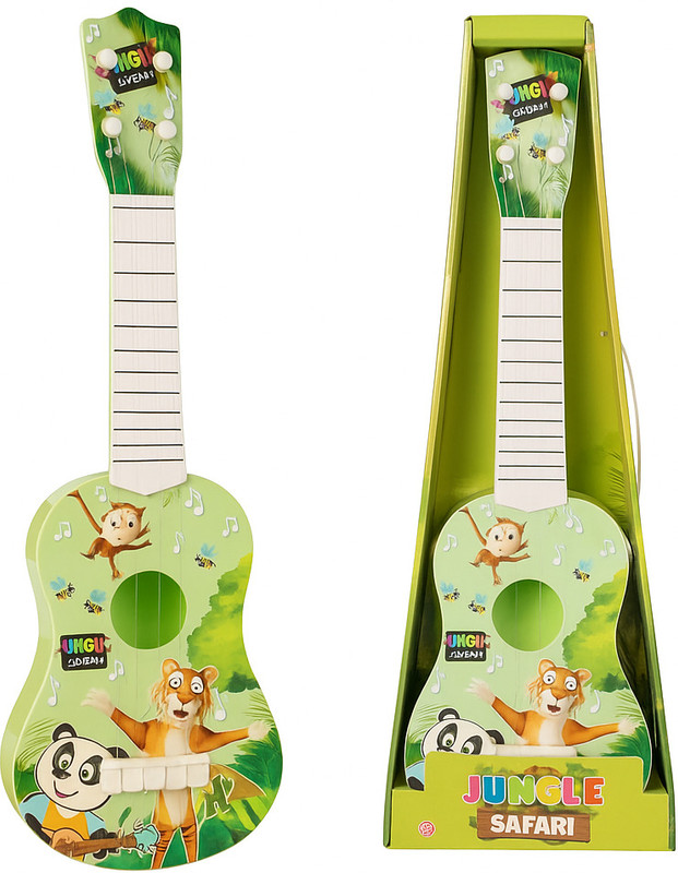 amariya 17 Inch Kids Guitar Toy | Jungle Safari Mini Musical Guitar for Children(Green)