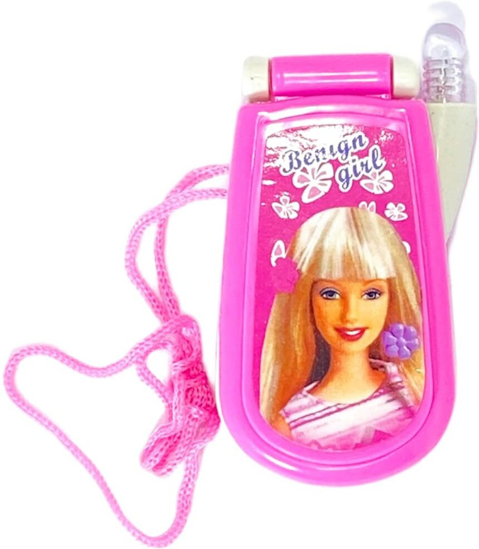 TOYZENZY Musical Mobile Phone Slide Model Toy with Music Lights Sound Toys for Kids(Pink)