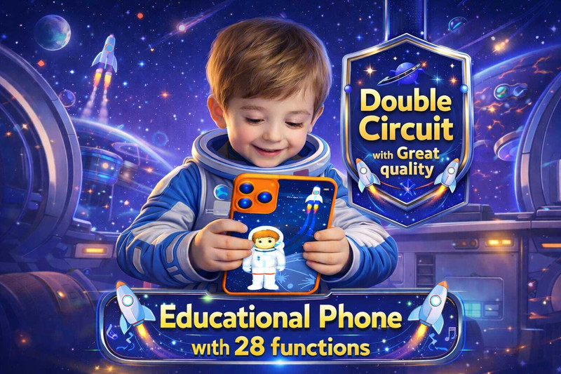 The Horizon Impex Educational Toy Phone For Kids With Music Alphabets Numbers Learning(Multicolor)