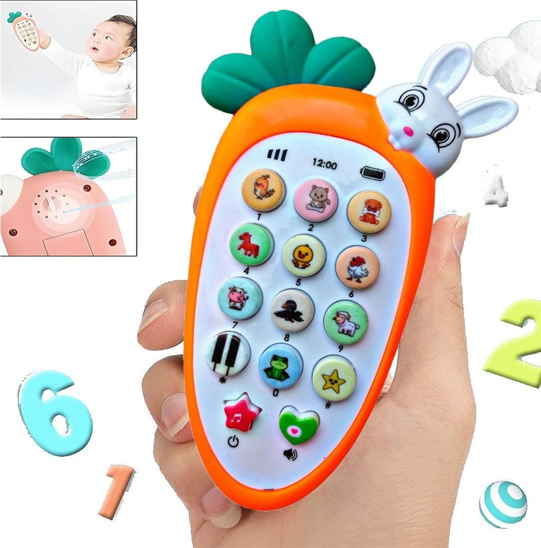 Plus Shine Smart Phone Cordless Feature Baby Intelligent Mobile Phone Musical Sound Toys(Multicolor)