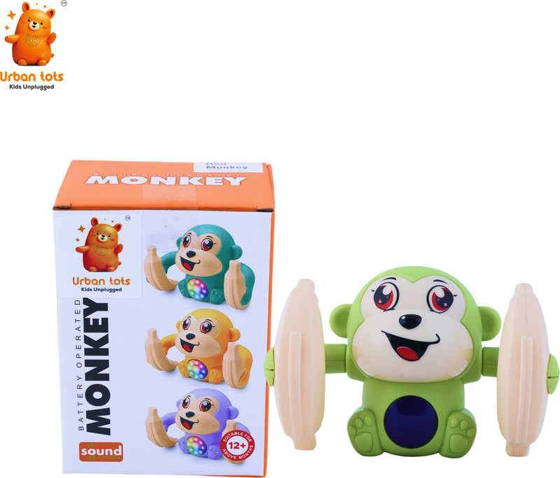 URBAN TOTS Monkey Toy(Green)