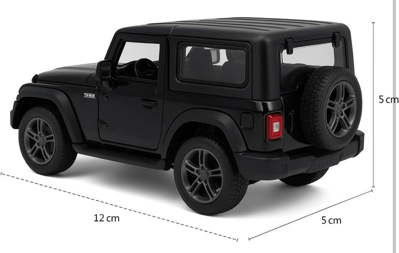 MONEYMAYA Kids Thar Roxx SUV Toy Car(Black)