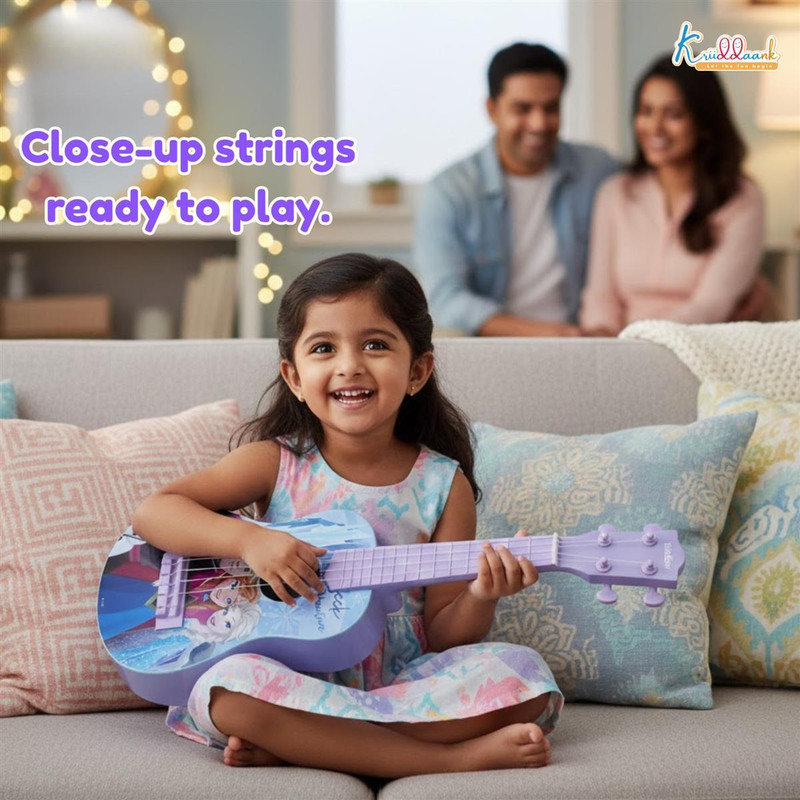 DISNEY Mickey Guitar (Big) with Adjustable String Tensions(Multicolor)