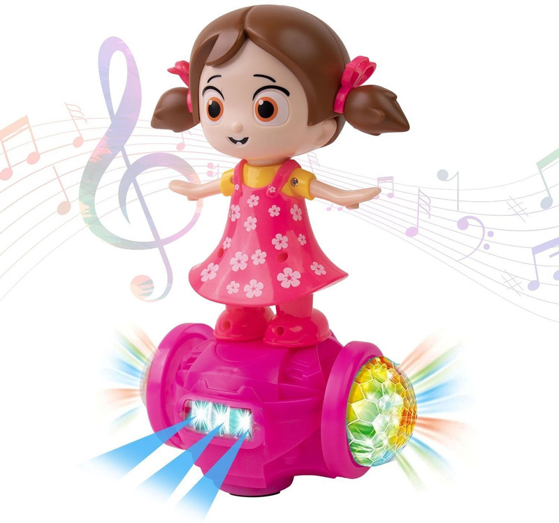 BUMTUM Fashion Girl Scooter Balancing 360°Degree Rotating Dancing(Pink)