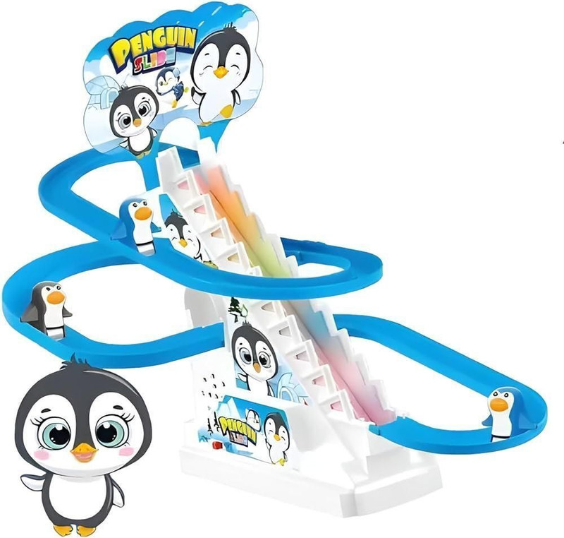 Trenzo Kids Penguin Slide Tack Set(Blue)