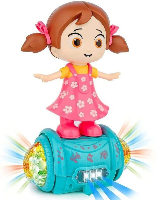 Bristro Store 360 Rotating Musical Dancing Fashion Girl with 5D Light & Sound(Multicolor)