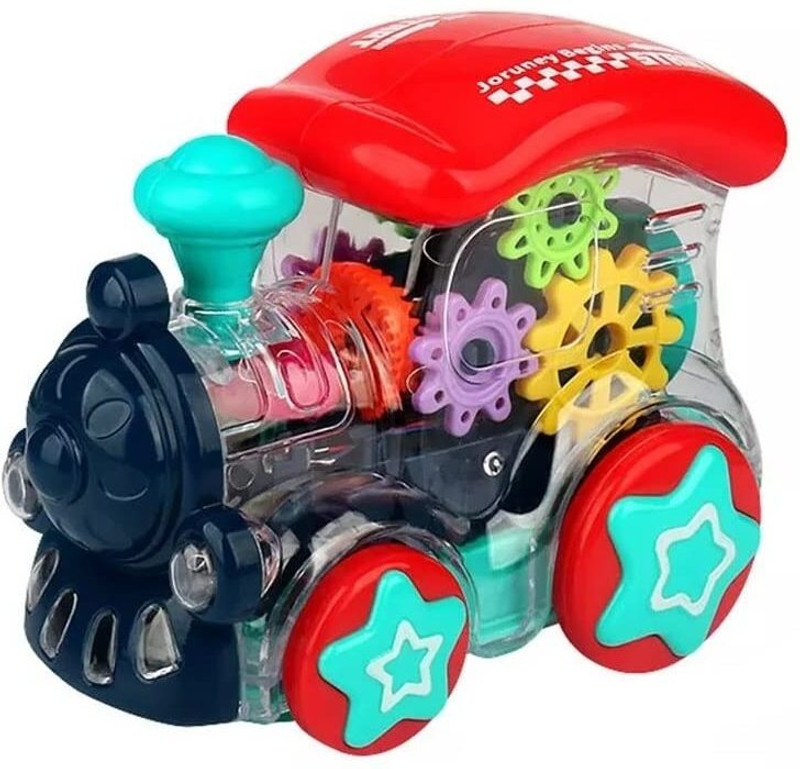EVAAN ENTERPRISE Gear Display Transparent Vehicle Toy for Kids - 360 Degree Rotating Concept(Multicolor)
