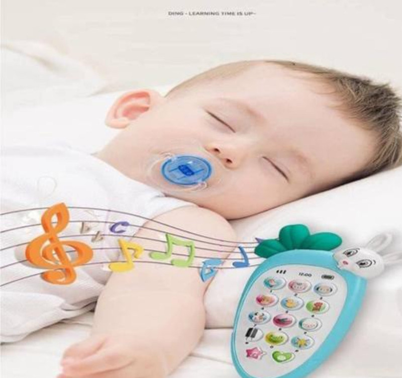 Jerry Toys Carrot Shape Musical Mobile Toy for Babies(Blue, Orange, Multicolor)