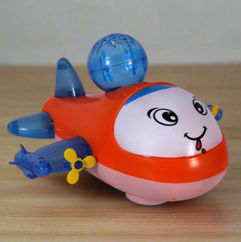 Joyzoo Skyhawk Airplane Bump ’N’ Go – Lights & Sound Baby Plane Toy(Multicolor)