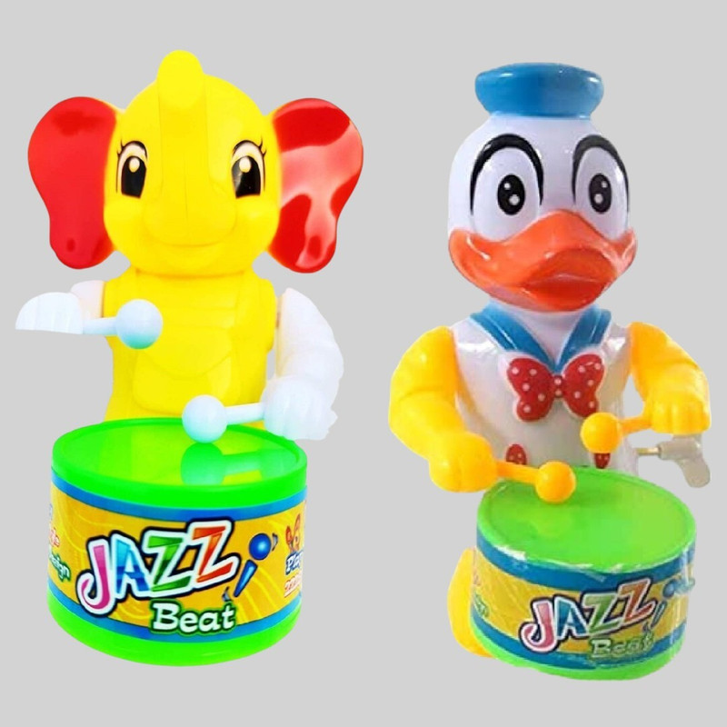 S.T.S ENTERPRISES new Musical Sound Toy Duck and Elephant Drummer Toys for Kids (Multicolor)(Multicolor)