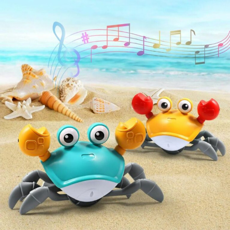 Intelligent Crawling Crab Musical Toys for Kids(Multicolor)