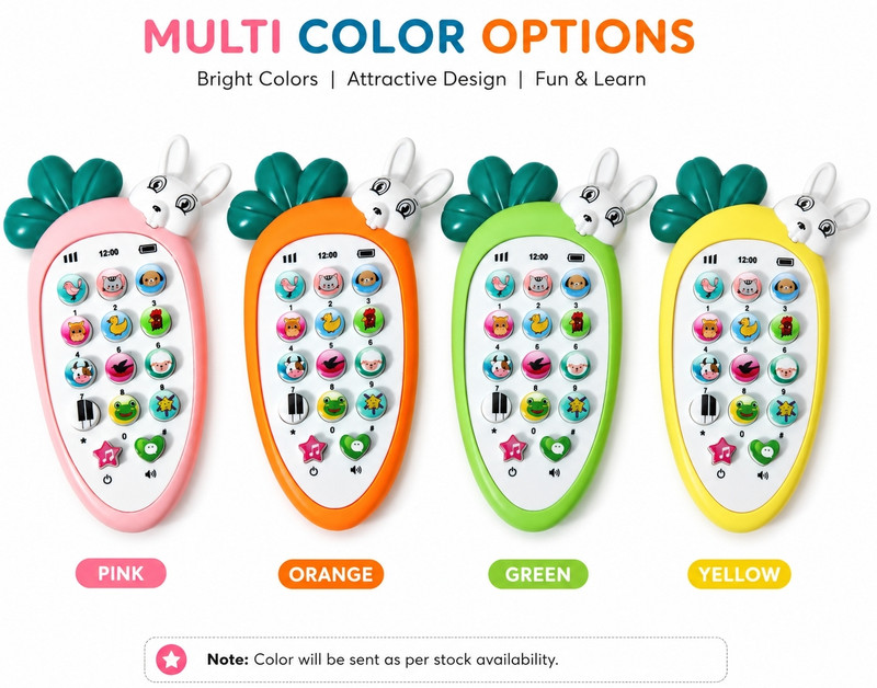 Happykids Kids Musical Mobile Phone Toy for Babies(Multicolor)