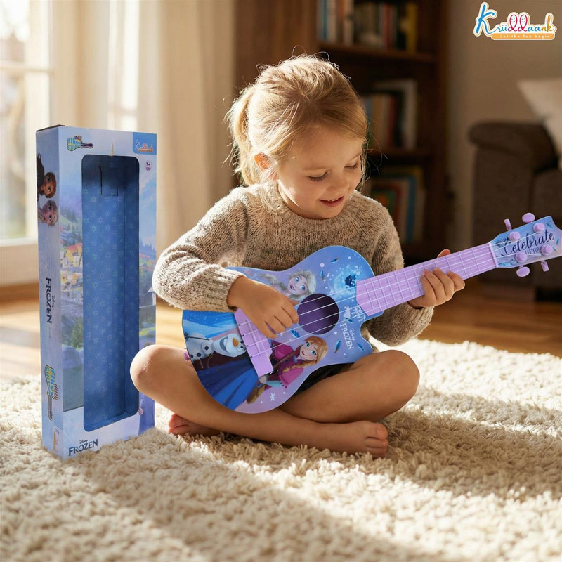 DISNEY Frozen Theme Small Mini Acoustic Guitar Fingerstyle Version(Multicolor)