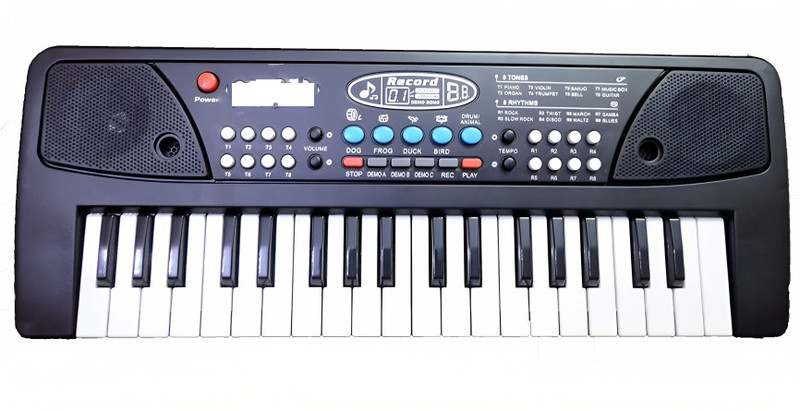 BANTAS Musical Piano, 37 Keys, 8 Tones, 4 Percussions, 6 Demos With Microphone Etc(Multicolor)