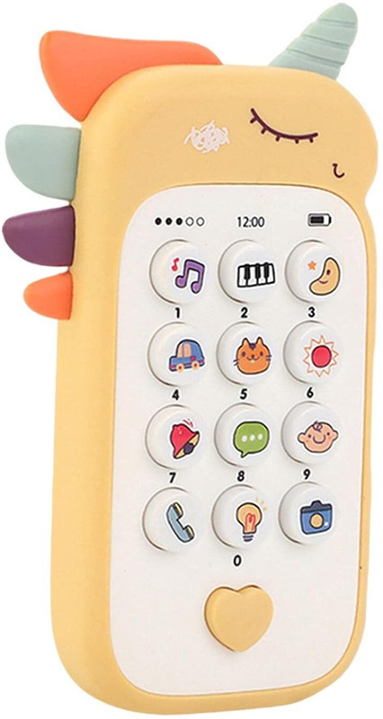 star impex Toy Phone Musical & Interactive Learning Toy For Toddlers 6 Months+ Boys Girls(Yellow)