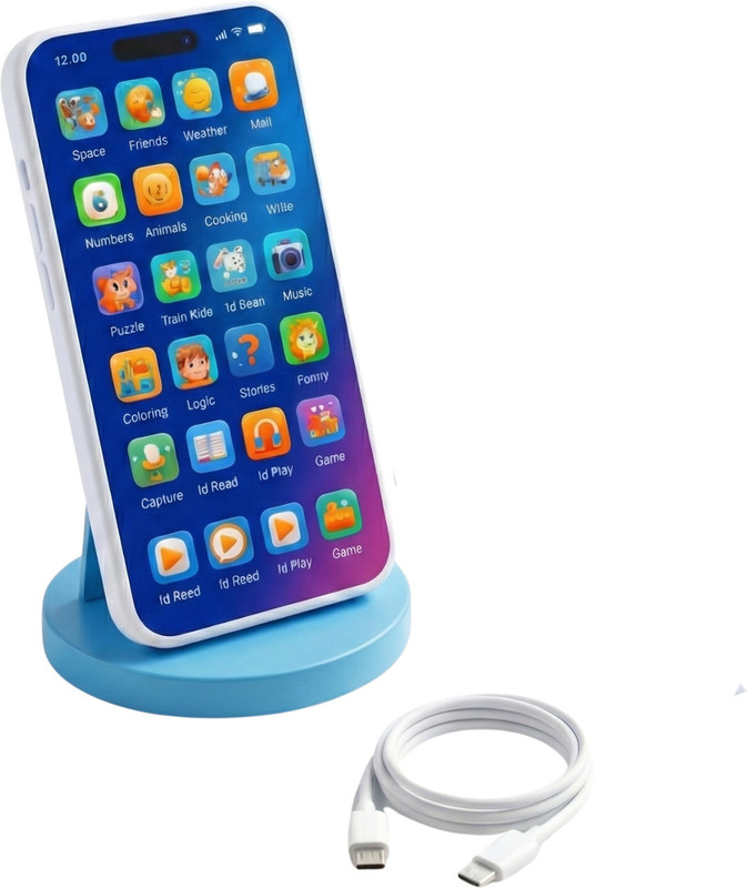 Echoshop Kids Educational Touch Style Mobile Phone Toy(Multicolor)