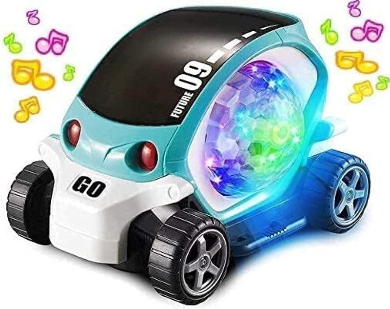 SWASHAA Future 09 Musical Stunt Car Toys Flashing Light & Sounds (Multicolor)(Multicolor)