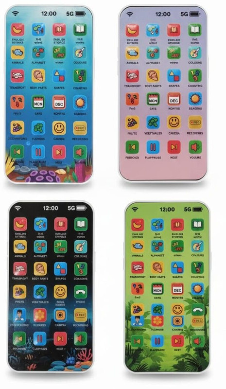 Gadgets In Hand Musical Educational Smartphone Toy for Kids Learning Fun(Multicolor)