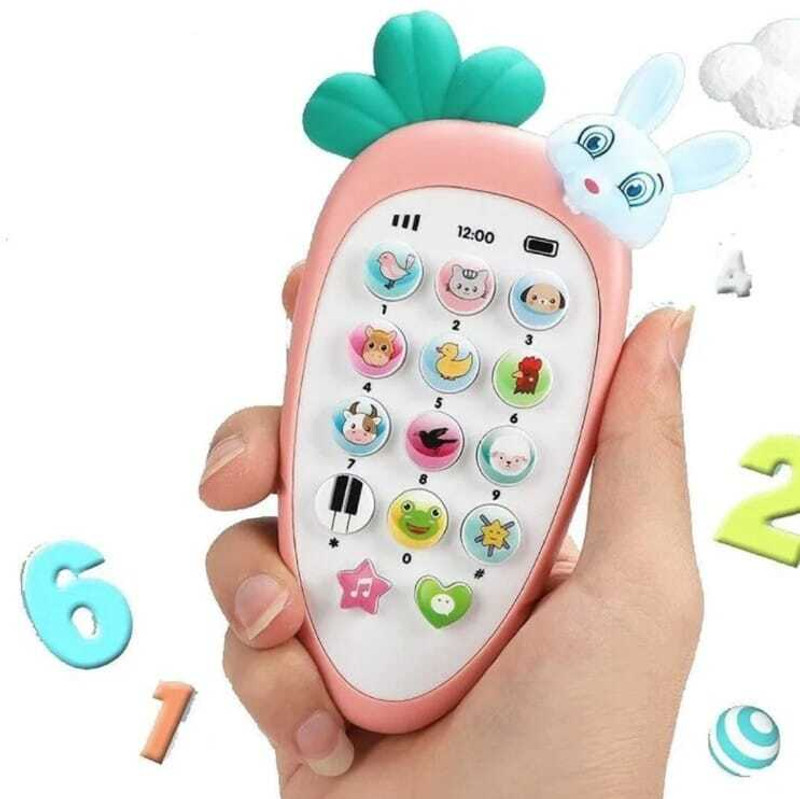 Kavya Enterprises Carrot Tunes Melody kids smart phone musical mobile phone for kids(Multicolor)