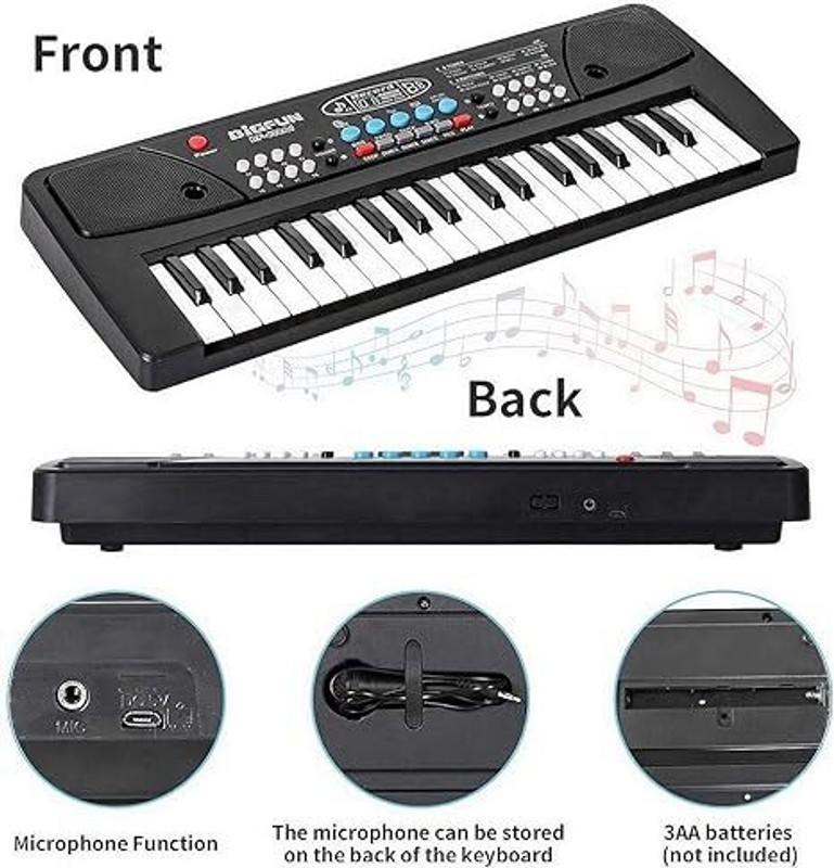 BANTAS 37 Keys Bigfun Piano Electiric Keyboard With Recording And Mic & Mobile Charger(Multicolor)
