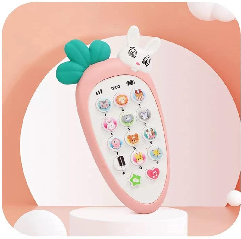 Plus Shine Pretend Play Baby Intelligent Musical Mobile Phone Toys, Multi-Function(Multicolor)